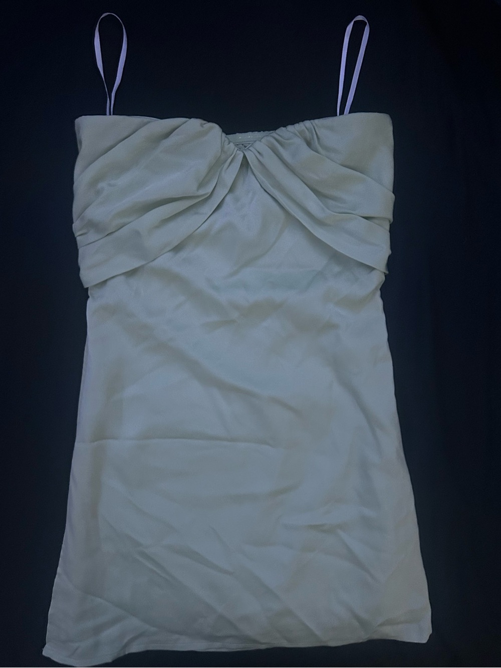 Princess Polly Light Green Twist-Detail Mini Dress